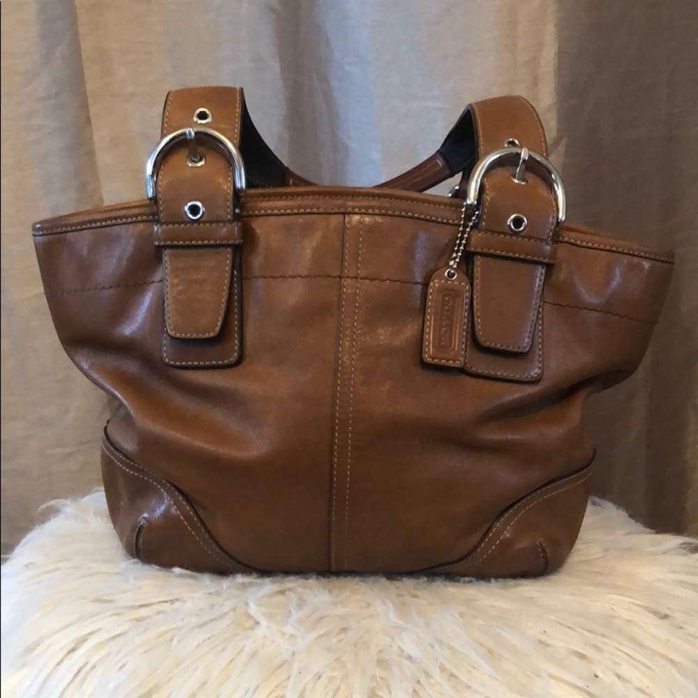 Coach leather handbag